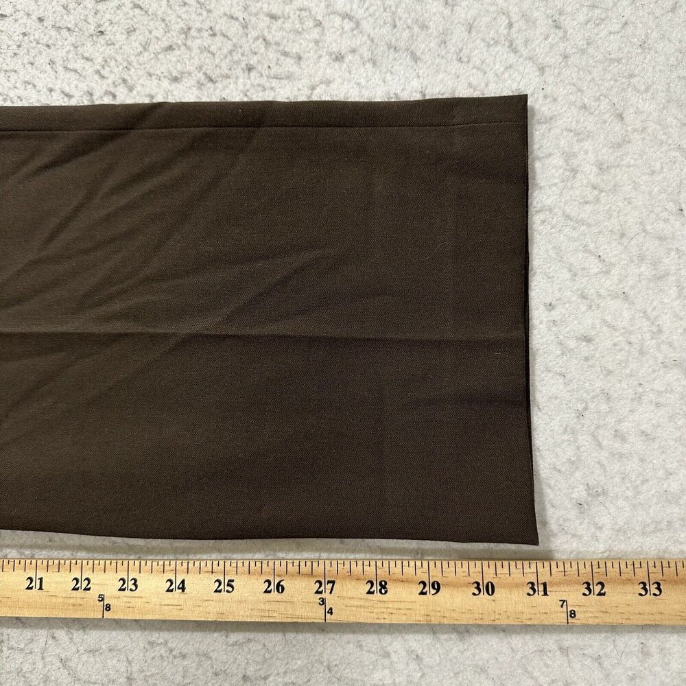 Vintage Rafaella Women's 12 Straight Leg Pants Flat Front Brown Lightweight - Picture 12 of 13